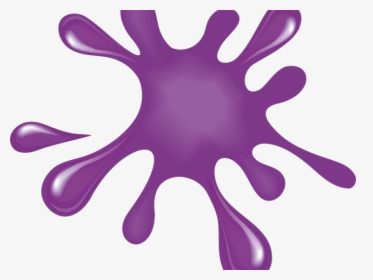 Pice Clipart Purple - Paint Splat Clipart, HD Png Download, Transparent PNG