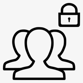 Group S Contacts People Lock Secure Security Password - People Heart Icon Png, Transparent Png, Transparent PNG