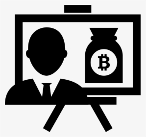 Bitcoin Presentation With Money Bag Symbol Comments - Bitcoin, HD Png Download, Transparent PNG