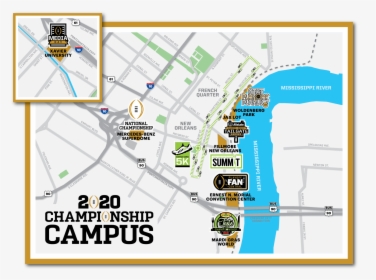 Cfp 2019 20 Champ Campus Map Draft6 102919    Class - Capital One Stage At Allstate Championship Plaza, HD Png Download, Transparent PNG