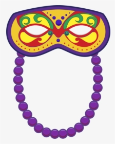 Mardi Gras Clip Art - Mardi Gras Masks, HD Png Download, Transparent PNG