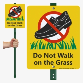 Keep Off Grass Lawnboss Signs - Lawn, HD Png Download, Transparent PNG