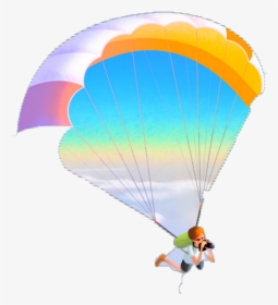 #ftestickers #skydiving #skydiver #colorful - Parachute Animation, HD Png Download, Transparent PNG