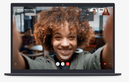 Skype Speaker View - Skype Video Call Screen 2019, HD Png Download, Transparent PNG