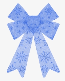 🎀 #christmas #bow #gift #present #snowflakes #ornament - Christmas Day, HD Png Download, Transparent PNG