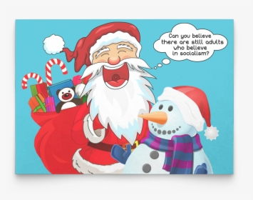 Political Funny Christmas Card - Santa Claus Christmas Meme, HD Png Download, Transparent PNG