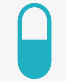 A Teal Icon Of A Pill, HD Png Download, Transparent PNG