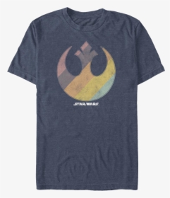Rainbow Rebel Alliance Logo Star Wars T-shirt - Crescent, HD Png Download, Transparent PNG