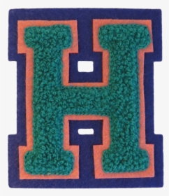 H Letter Png File - Embroidered Letter Patch Png, Transparent Png, Transparent PNG