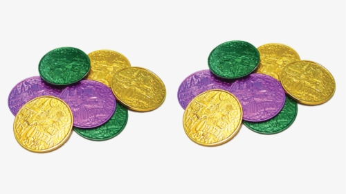 Mardi Orleans Coins Doubloon Gras In Coin Clipart - Mardi Gras Coins Png, Transparent Png, Transparent PNG
