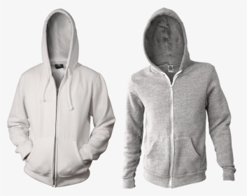 Zip-up Hoodie Mockup Kit ~ Product Mockups On Creative - Sweater Polos Warna Putih, HD Png Download, Transparent PNG