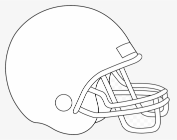 Cleveland Browns Helmet Black And White Clipart Image - Football Helmet Drawing Easy, HD Png Download, Transparent PNG
