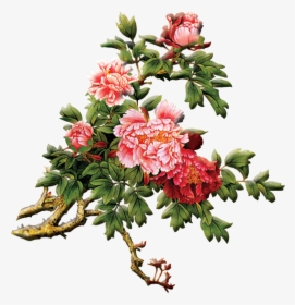 Chinese Painting Peony Png, Transparent Png, Transparent PNG