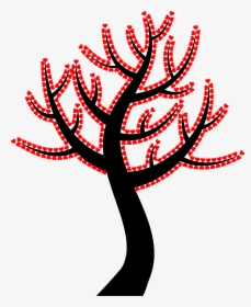 This Free Icons Png Design Of Valentine Hearts Tree - Simple Tree Pics Art, Transparent Png, Transparent PNG