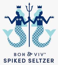 Bon&viv Mermaid Vertical Iceblue - Bon & Viv Spike Seltzer, HD Png Download, Transparent PNG