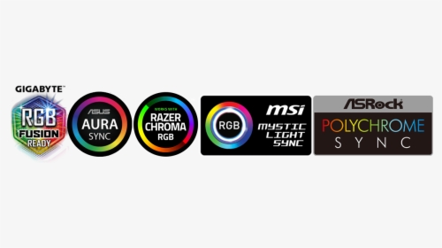 Gigabyte Fusion Asus Auro Razer Chroma Msi Mystic Light - Circle, HD Png Download, Transparent PNG