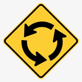 Roundabout Sign, HD Png Download, Transparent PNG