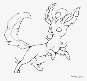 10 Pokemon Lineart Leafeon For Free Download On Ayoqqorg - Pokemon Coloring Pages Leafeon, HD Png Download, Transparent PNG