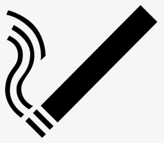 Sign, Black, Icon, Outline, Symbol, Drawing, Silhouette - Clipart Cigarette, HD Png Download, Transparent PNG