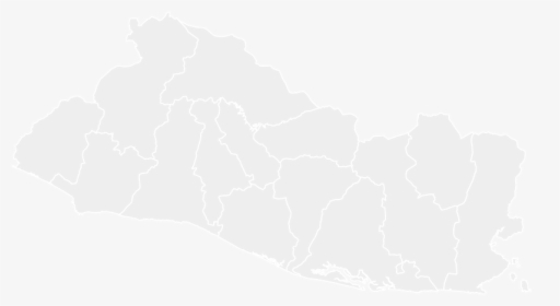 Mapa En Blanco De El-salvador - El Salvador Mejicanos Map, HD Png Download, Transparent PNG