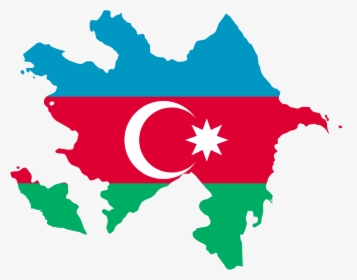 Outline Transparent World Map B1b,black Outline World - Azerbaijan Flag Map, HD Png Download, Transparent PNG