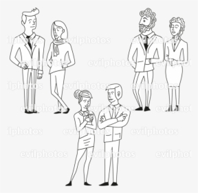 People Drawing Vector And Stock Photo - Line Art, HD Png Download, Transparent PNG