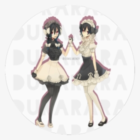 Mairu And Kururi - Anime Girl Twins One With Glasses, HD Png Download, Transparent PNG