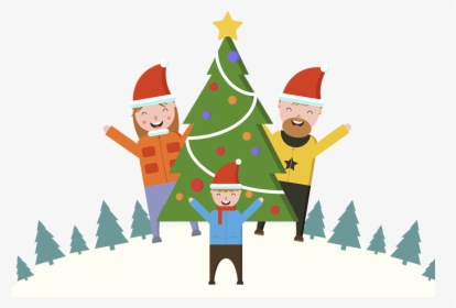 Family Christmas Tree Png, Transparent Png, Transparent PNG