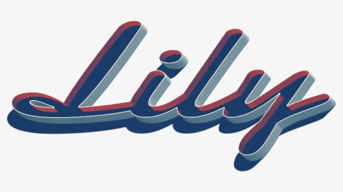 Lily 3d Letter Png Name - Calligraphy, Transparent Png, Transparent PNG