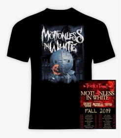 Motionless In White 2019 Trick R Treat Concert Tour - Black Crowes T Shirt, HD Png Download, Transparent PNG