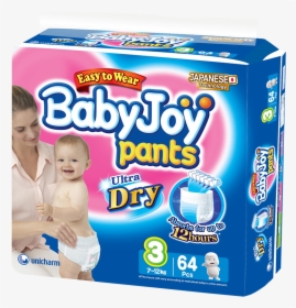 Babyjoy Pants Diaper - Baby Joy Diapers, HD Png Download, Transparent PNG