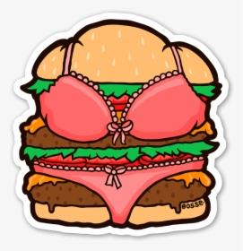 Bikini Burger Sticker - Sexy Cheeseburger, HD Png Download, Transparent PNG