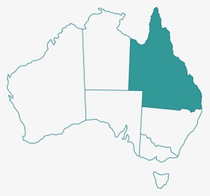 Available In Qld Only - Australia Map, HD Png Download, Transparent PNG
