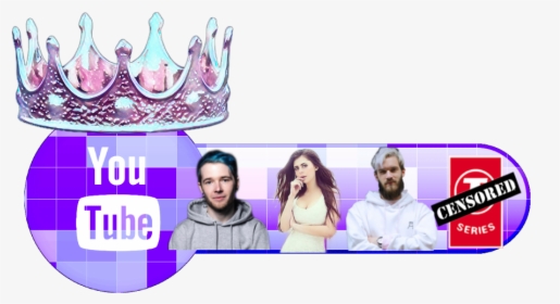 #youtuber #pewdiepie #dantdm #azzyland #t-series - Graphic Design, HD Png Download, Transparent PNG