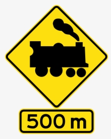 Unprotected Railway Crossing Sign, HD Png Download, Transparent PNG