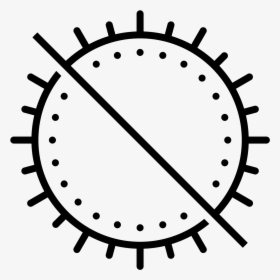 There Is A Circle With Ten Small Lines Radiating From - Phytoplankton Clipart Black And White, HD Png Download, Transparent PNG