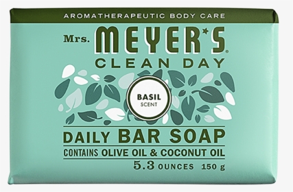 Mrs Meyers Basil Daily Bar Soap - Cosmetics, HD Png Download, Transparent PNG
