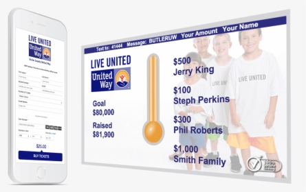 Live And Digital Fundraising Events - United Way, HD Png Download, Transparent PNG