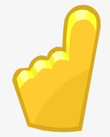 Penguin Cup 2014 Emoticons Yellow Foam Finger - Chair, HD Png Download, Transparent PNG