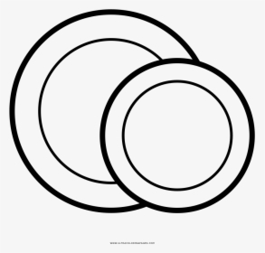 Plates Coloring Page - Plates Icon, HD Png Download, Transparent PNG