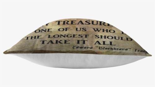 Blackbeard Treasure Quote Nautical Pirate Throw Pillow - Clothes Hanger, HD Png Download, Transparent PNG