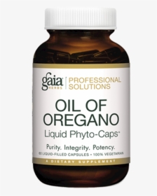 Gaia Oil Of Oregano 60 Vegcaps - Gaia Herbs, HD Png Download, Transparent PNG