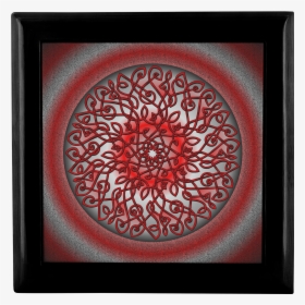 Celtic Art Burst In Red And Black Jewelry Box, HD Png Download, Transparent PNG