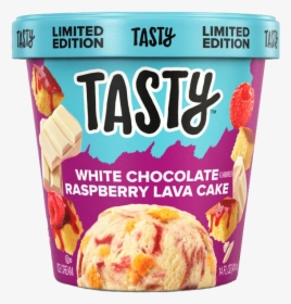 Tasty White Chocolate Raspberry Lava Cake Ice Cream, HD Png Download, Transparent PNG