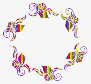 Colorful Flowers Pattern In A Circle - Clipart Of Circle Flower, HD Png Download, Transparent PNG