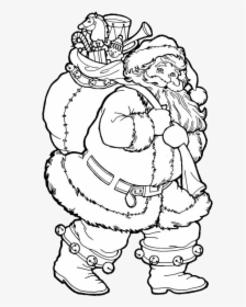 Santa Claus Front Sketch Colour Royalty-Free Stock Image - Storyblocks
