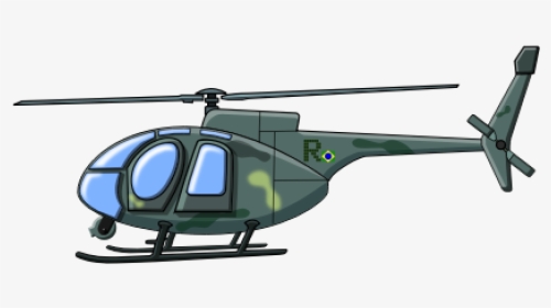 Helicopter In Blue Sky - Helicopter Clipart, HD Png Download, Transparent PNG