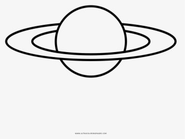 Saturn Coloring Page - Transparent Background Planet Png Drawing, Png Download, Transparent PNG