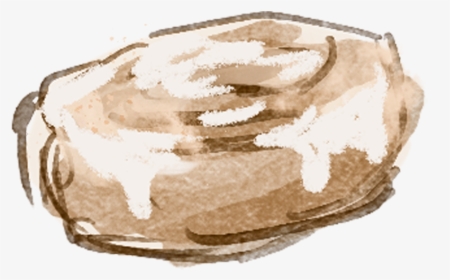 Bunbun Cute Breakfast Cinnamon Bun Food Art Food Logo - Drawing, HD Png Download, Transparent PNG