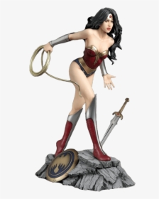 Wonder Woman Statue Png, Transparent Png, Transparent PNG